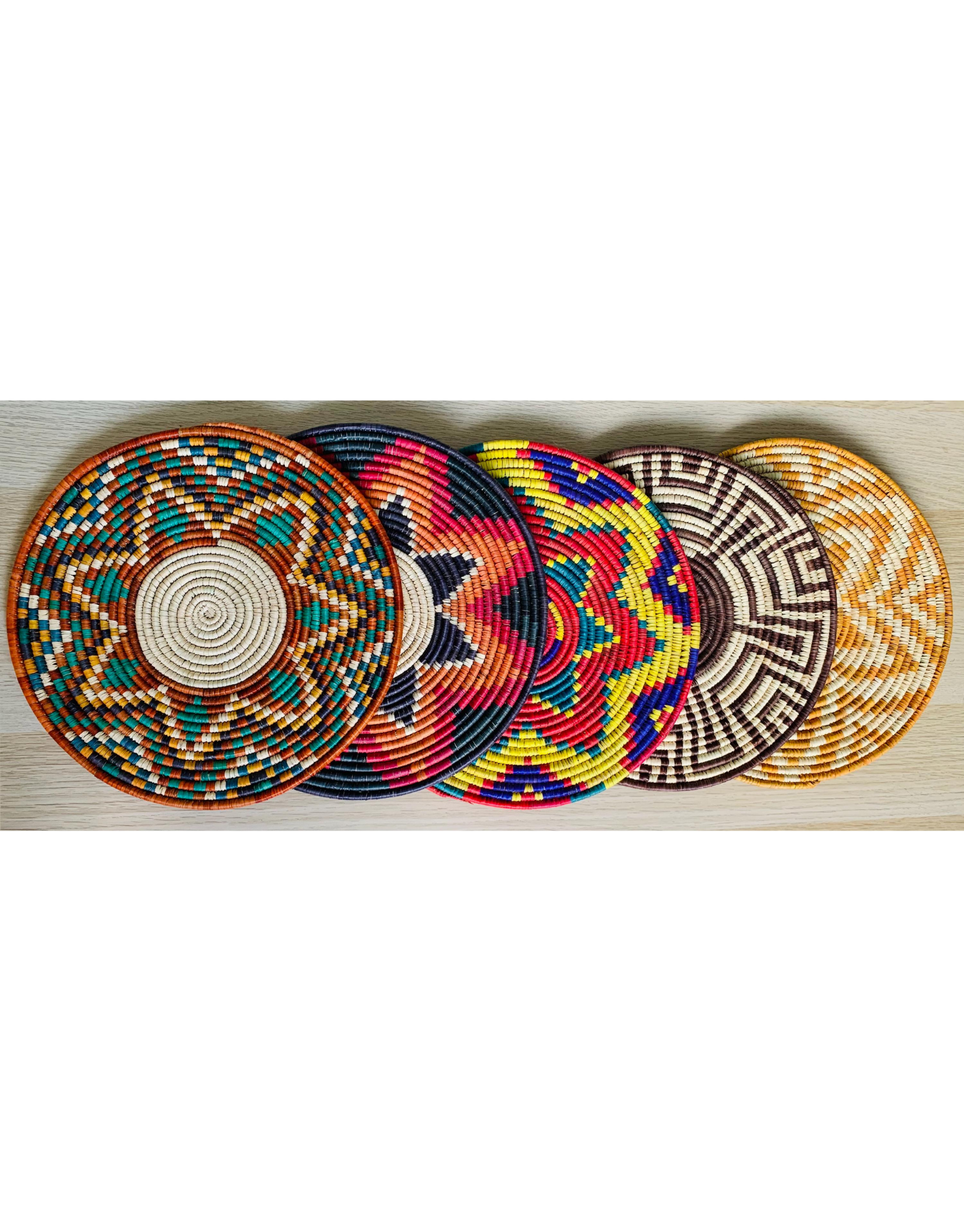 Handwoven Sabai Grass Basket and Handmade Wallart