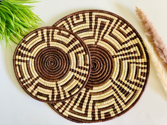 Handmade Naturally Dyed Date Leaf Eco-Friendly Wall Art, Home Decor and Place Mat
