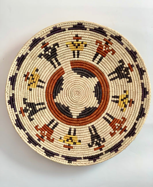 Authentic Southwest Navajo Inspired Hand Woven Baskets, Handmade Home art and Wall Decor, Wall art, Display Sisal Baskets, Mother Day Gift