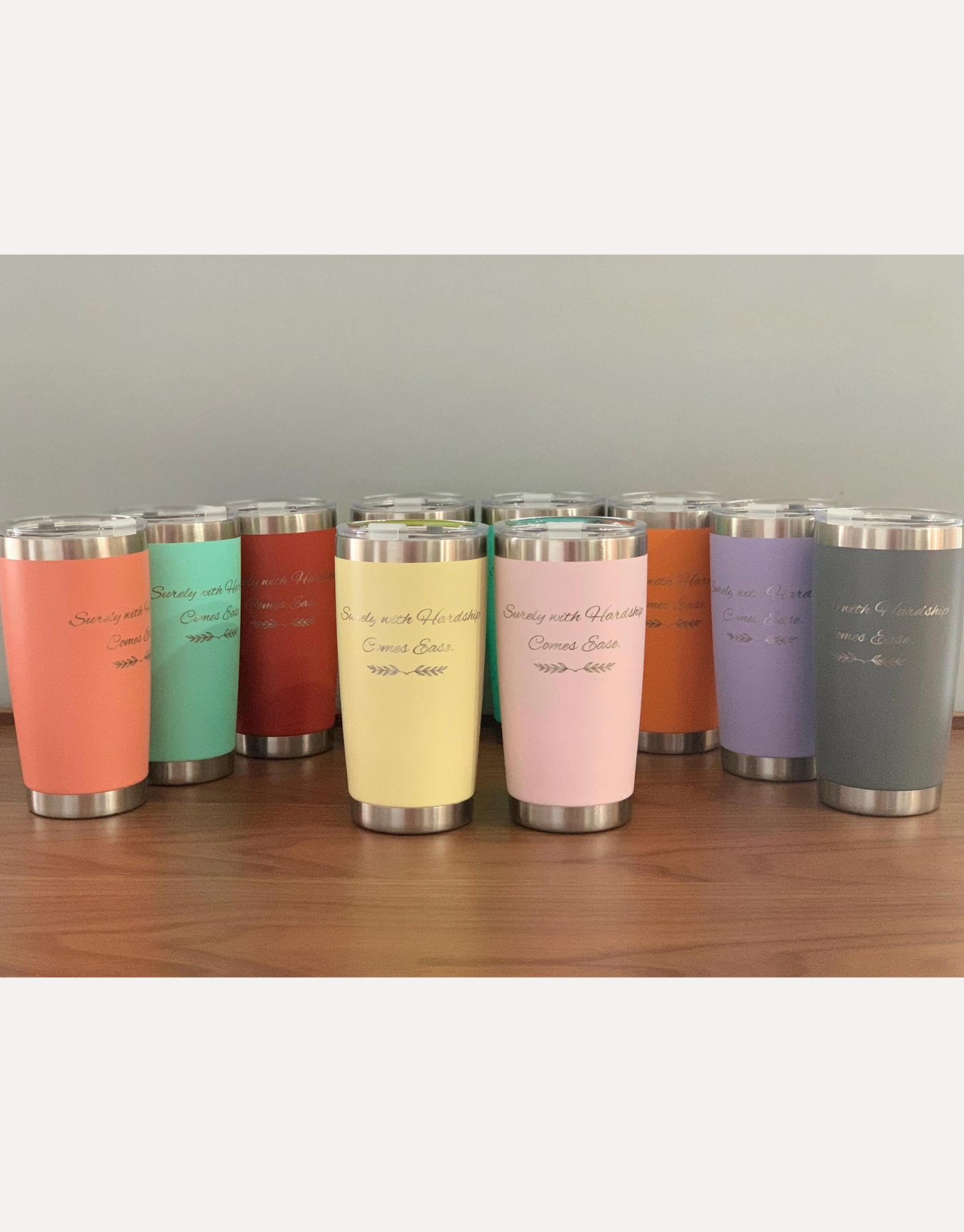 Custom 20oz Stainless Steel Tumbler: Laser Engraved Travel Mug