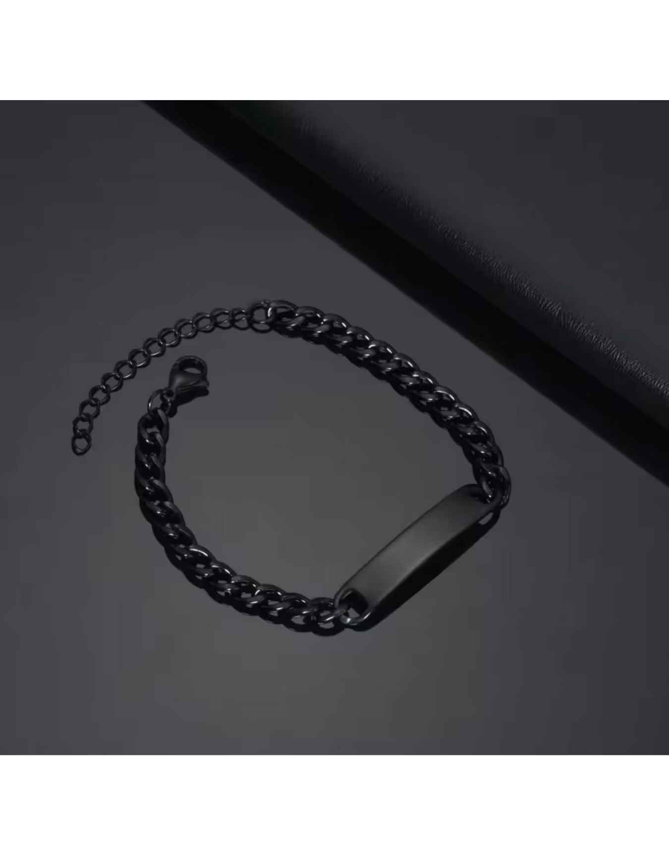 Custom Engraved Curb Chain Bracelet for Men: Personalized Stainless Steel Gift