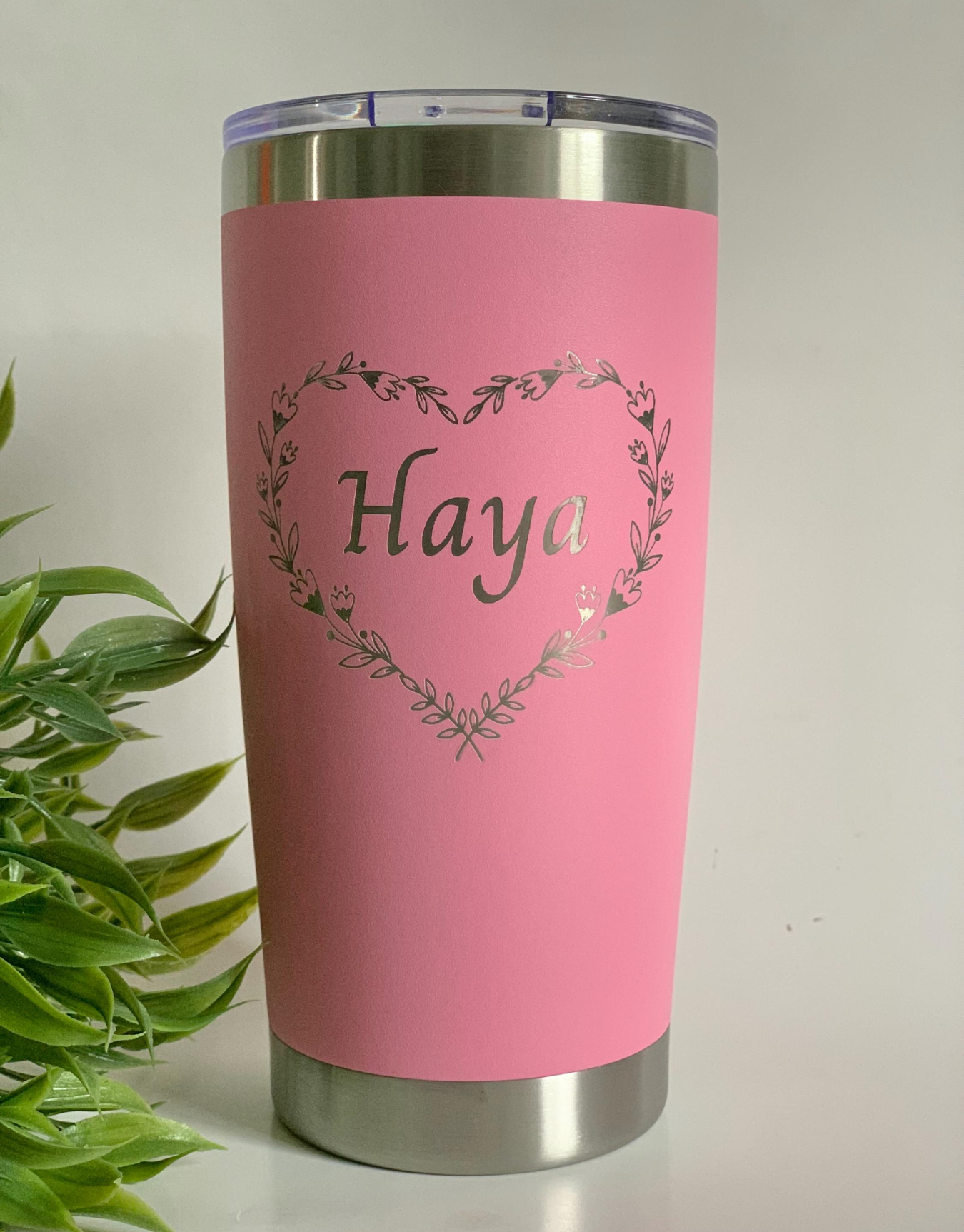 Custom 20oz Stainless Steel Tumbler: Laser Engraved Travel Mug