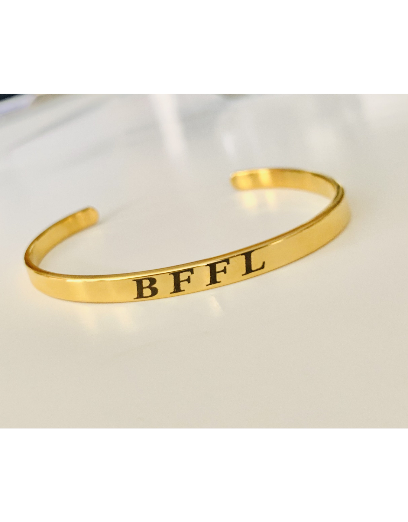 Custom Engraved Stainless Steel Bangle: Personalized Message Bracelet