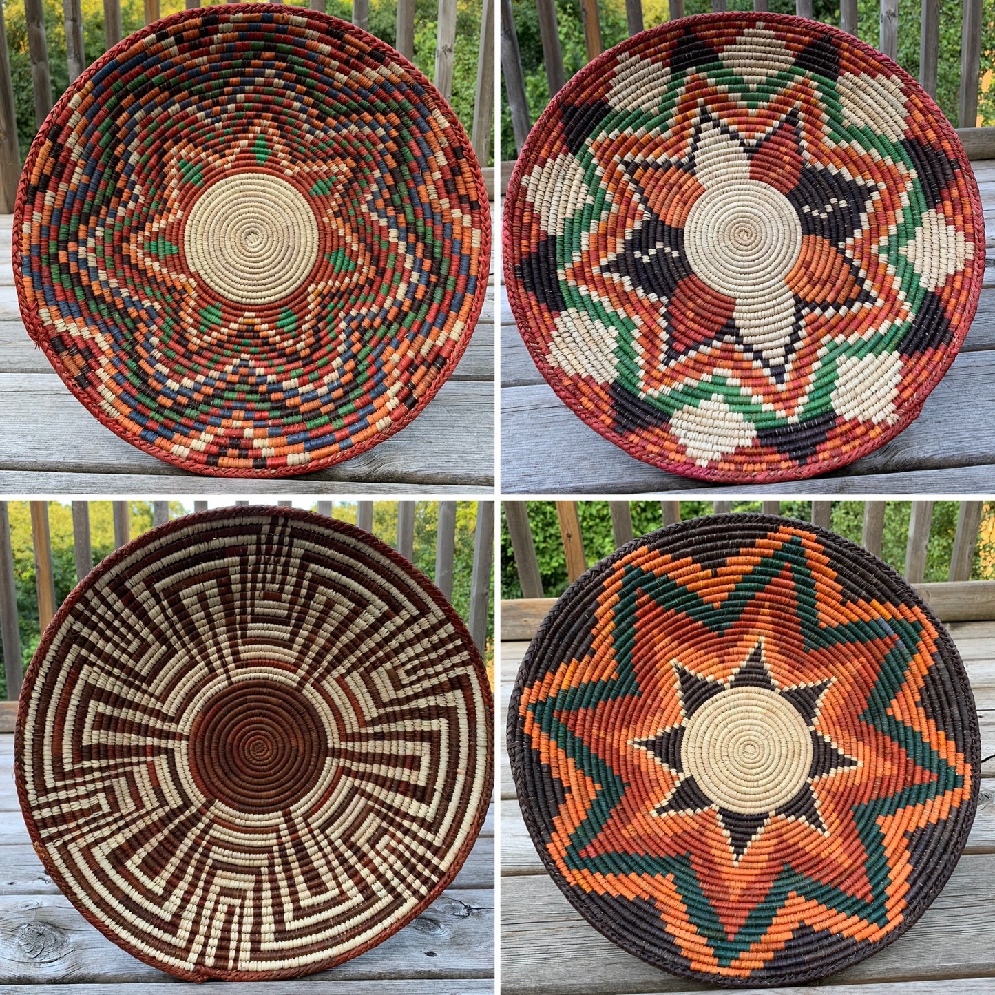 African Wall Baskets, Hand made date leaves baskets, Boho Basket, Home art, African Wall Decor, Display Baskets, Wall art, Sisal Baskets
