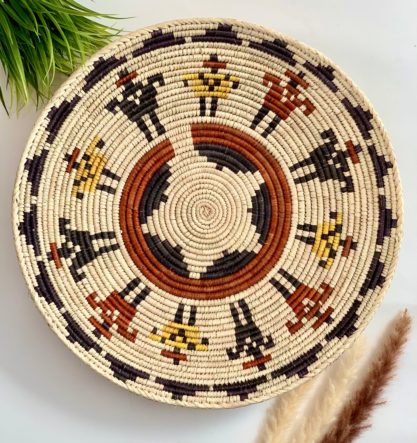 Authentic Southwest Navajo Inspired Hand Woven Baskets, Handmade Home art and Wall Decor, Wall art, Display Sisal Baskets, Mother Day Gift